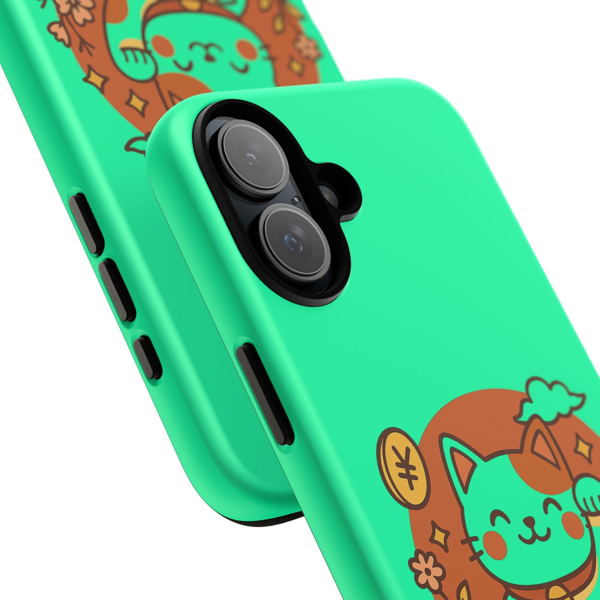 Japanese Kawaii Lucky Cat Protective Phone Case - Paragon Prints