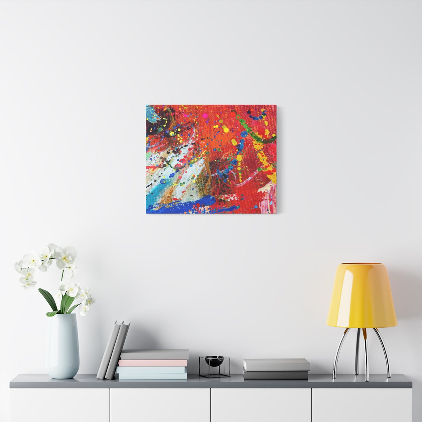 Spectrum In Motion Chaotic Abstract Art Canvas Print - Paragon Prints