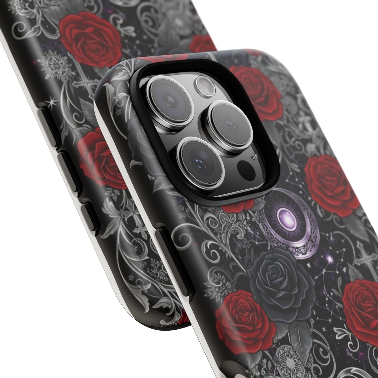 Dark Gothic Red Roses Matte Tough Phone Cases - Paragon Prints