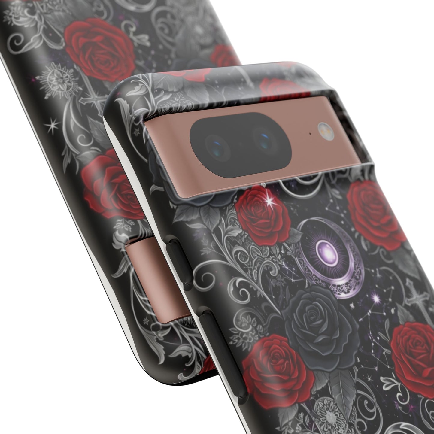 Dark Gothic Red Roses Matte Tough Phone Cases - Paragon Prints