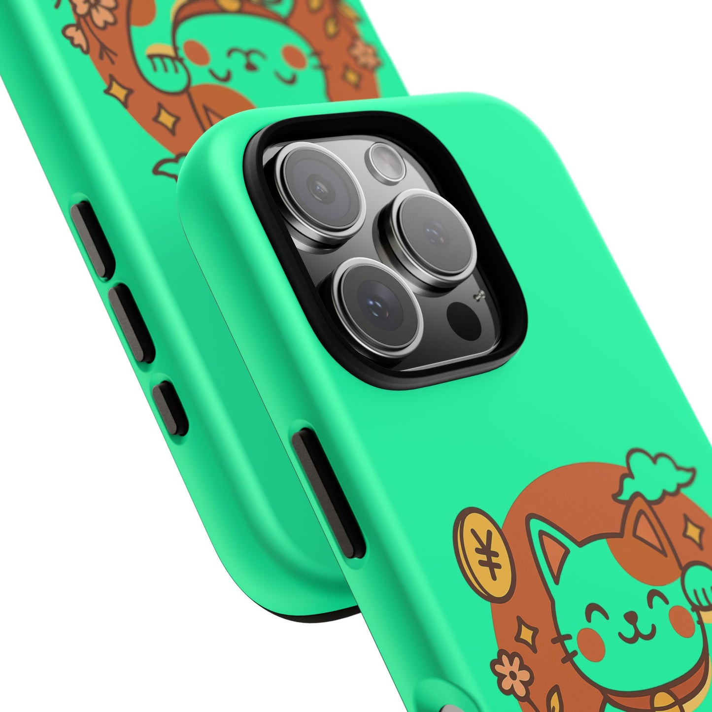 Japanese Kawaii Lucky Cat Protective Phone Case - Paragon Prints