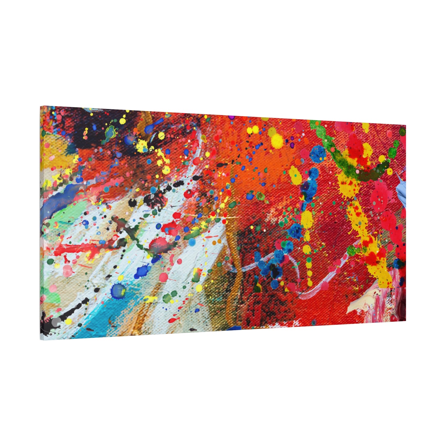 Spectrum In Motion Chaotic Abstract Art Canvas Print - Paragon Prints