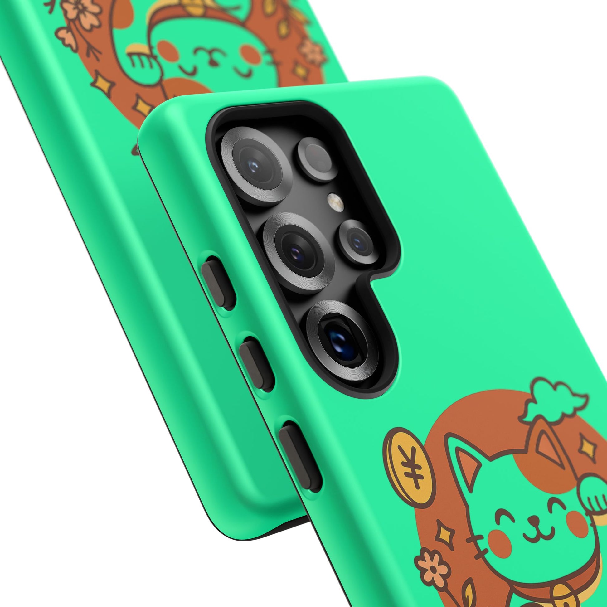 Japanese Kawaii Lucky Cat Protective Phone Case - Paragon Prints