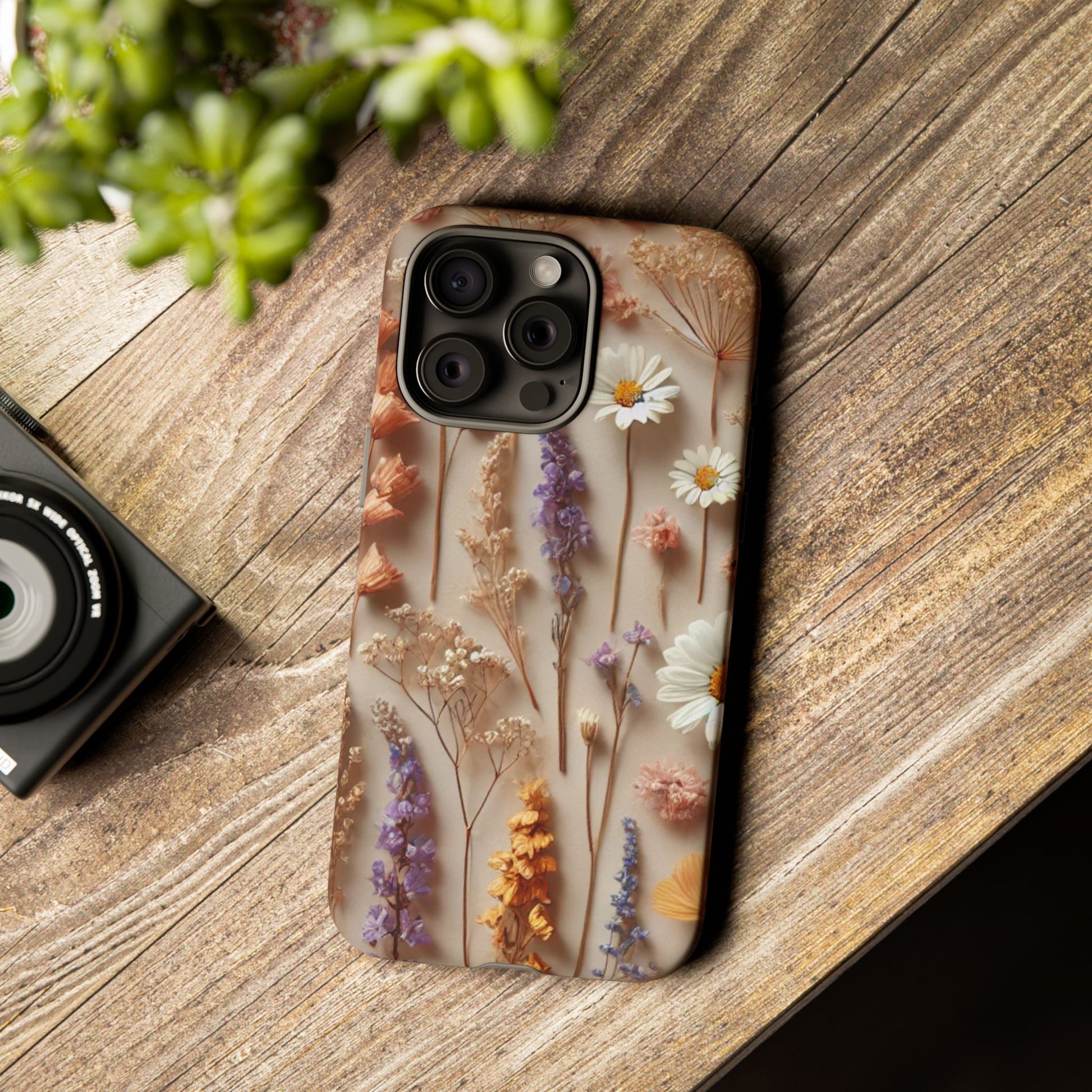 Aesthetic Pressed Flower Floral Design Phone Cover - Paragon Prints