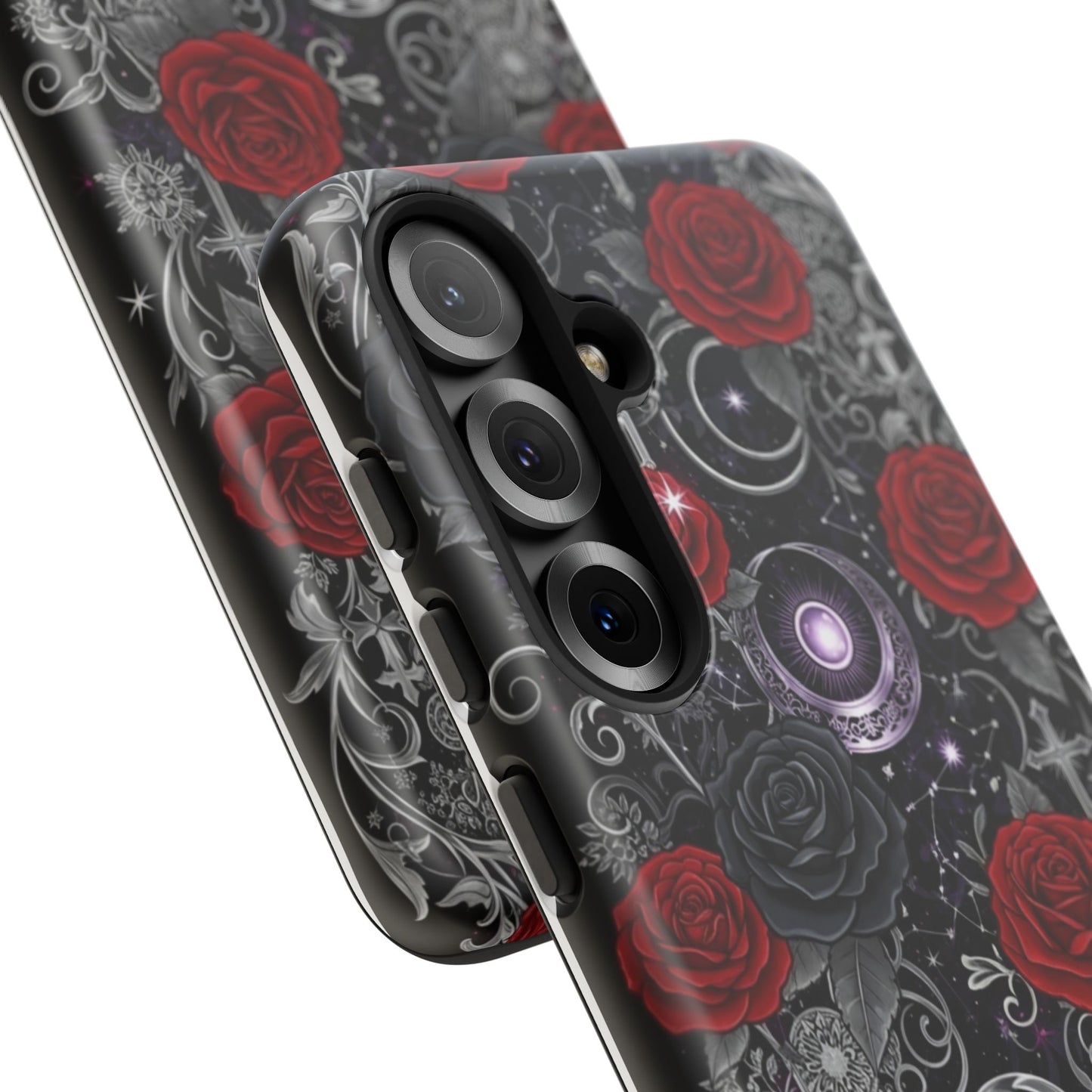 Dark Gothic Red Roses Matte Tough Phone Cases - Paragon Prints