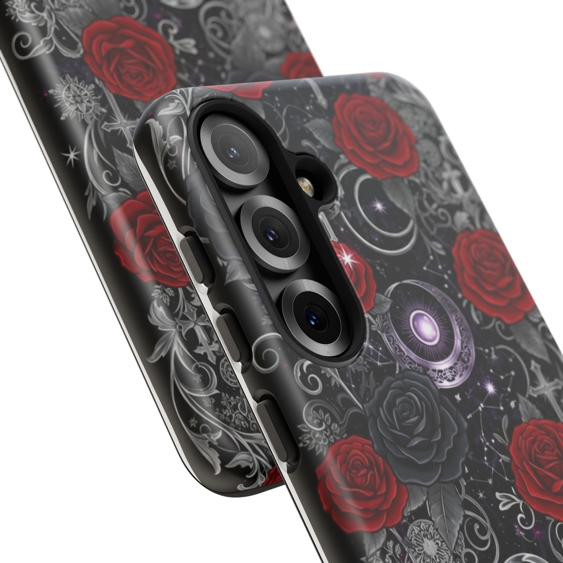 Dark Gothic Red Roses Matte Tough Phone Cases - Paragon Prints
