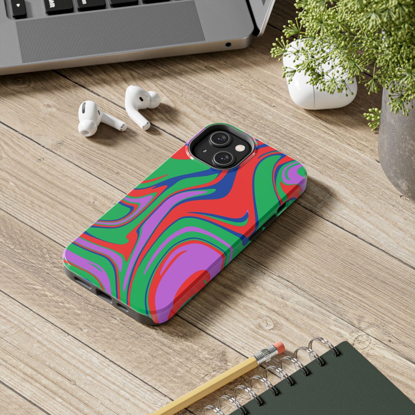 Colorful Zebra Print Phone Case with Bold Design - Paragon Prints