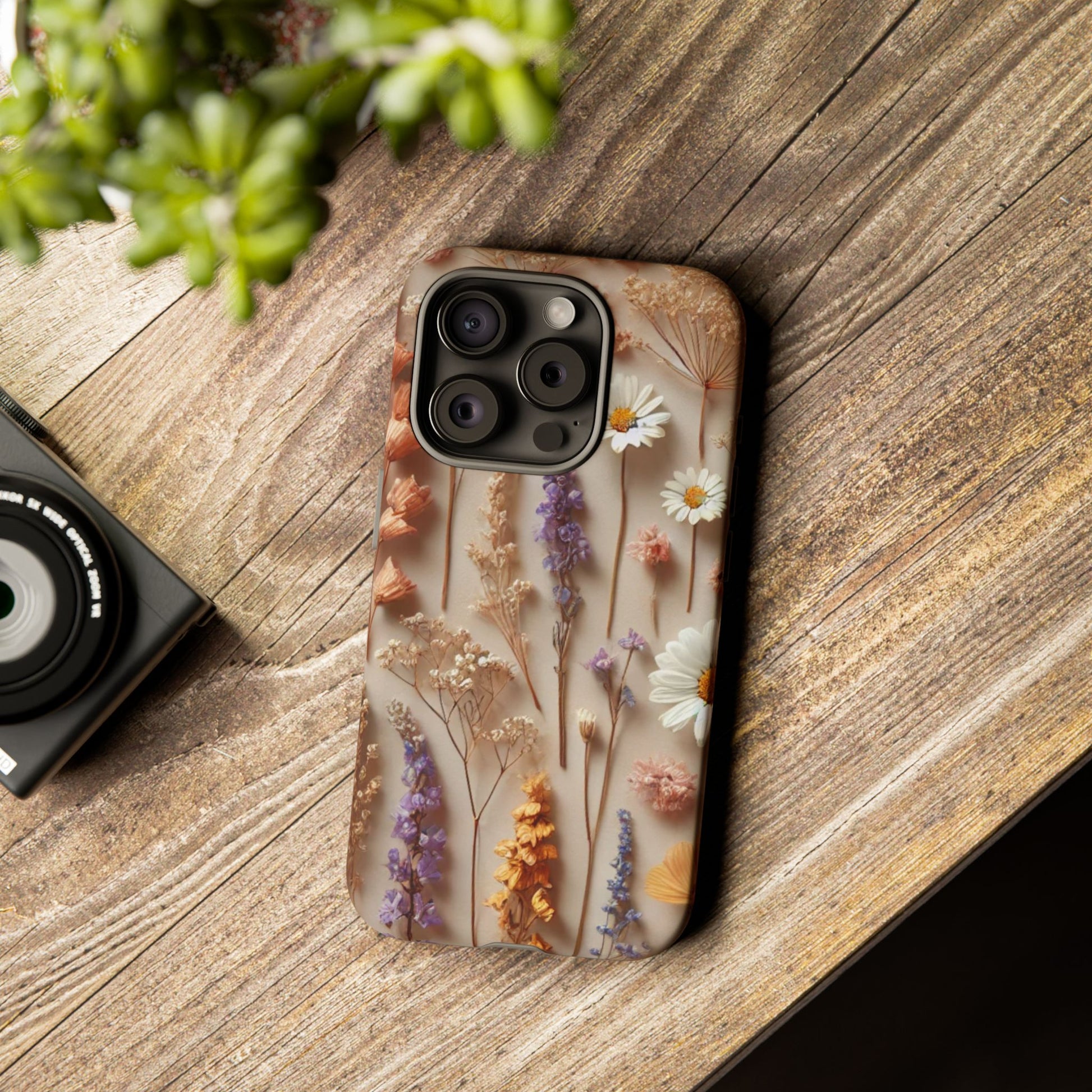 Aesthetic Pressed Flower Floral Design Phone Cover - Paragon Prints
