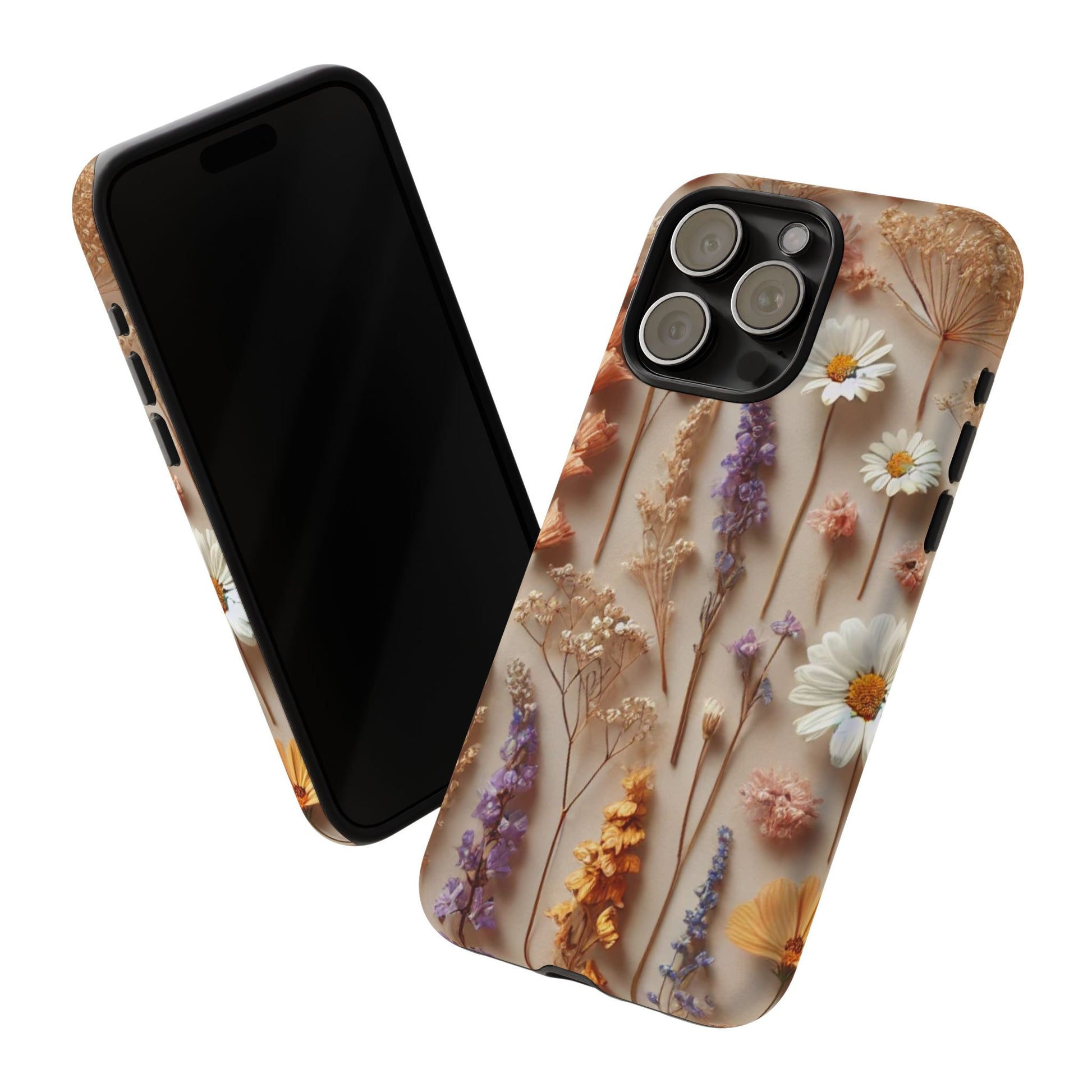 Aesthetic Pressed Flower Floral Design Phone Cover - Paragon Prints
