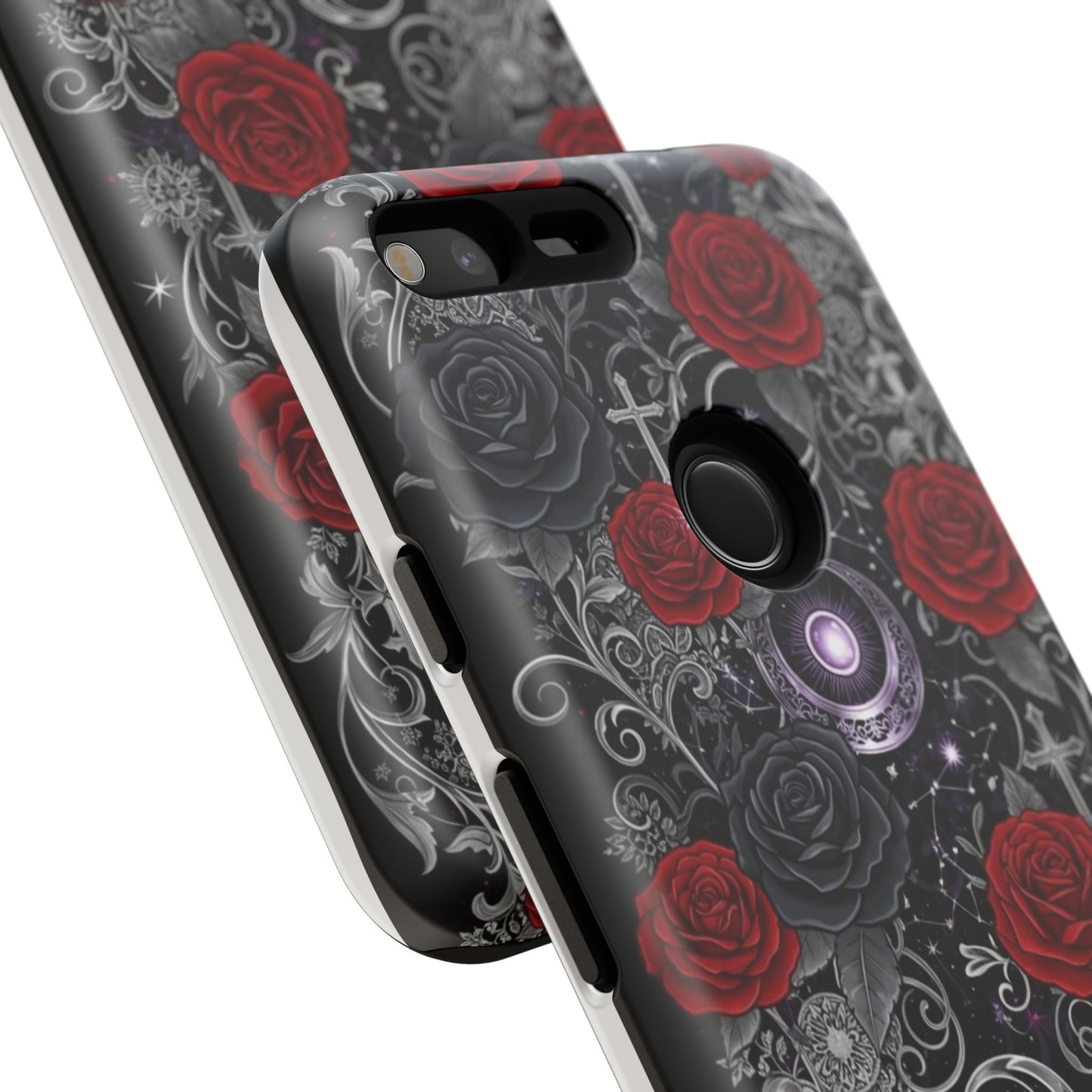 Dark Gothic Red Roses Matte Tough Phone Cases - Paragon Prints