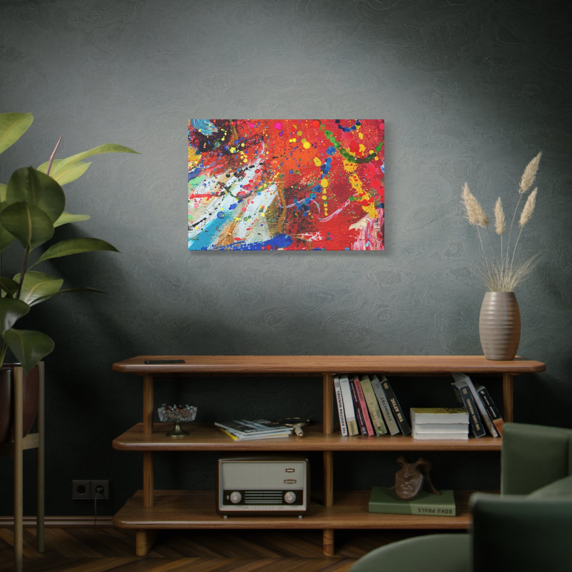 Spectrum In Motion Chaotic Abstract Art Canvas Print - Paragon Prints