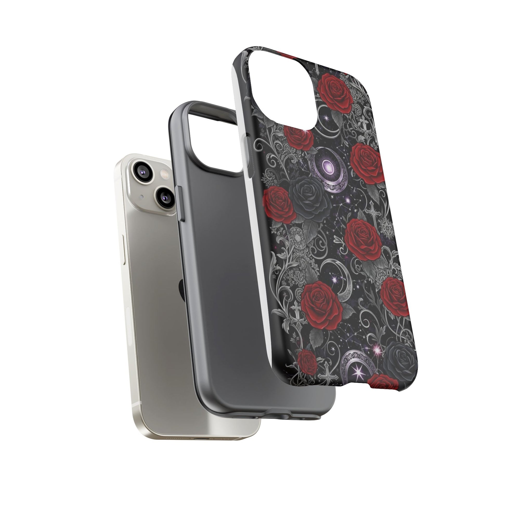 Dark Gothic Red Roses Matte Tough Phone Cases - Paragon Prints