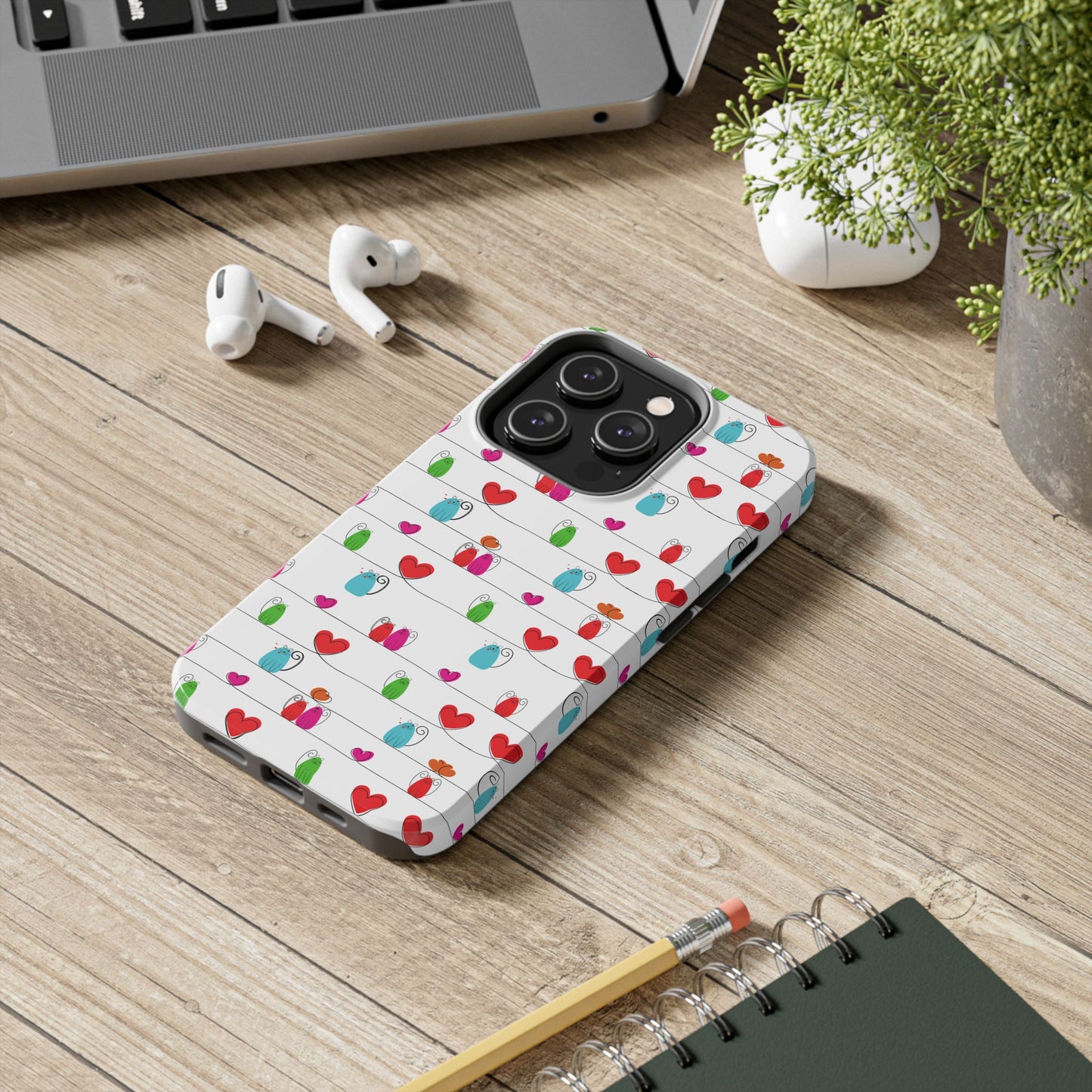 Cute Durable Whimsical Cat Print Phone Cover - Paragon Prints