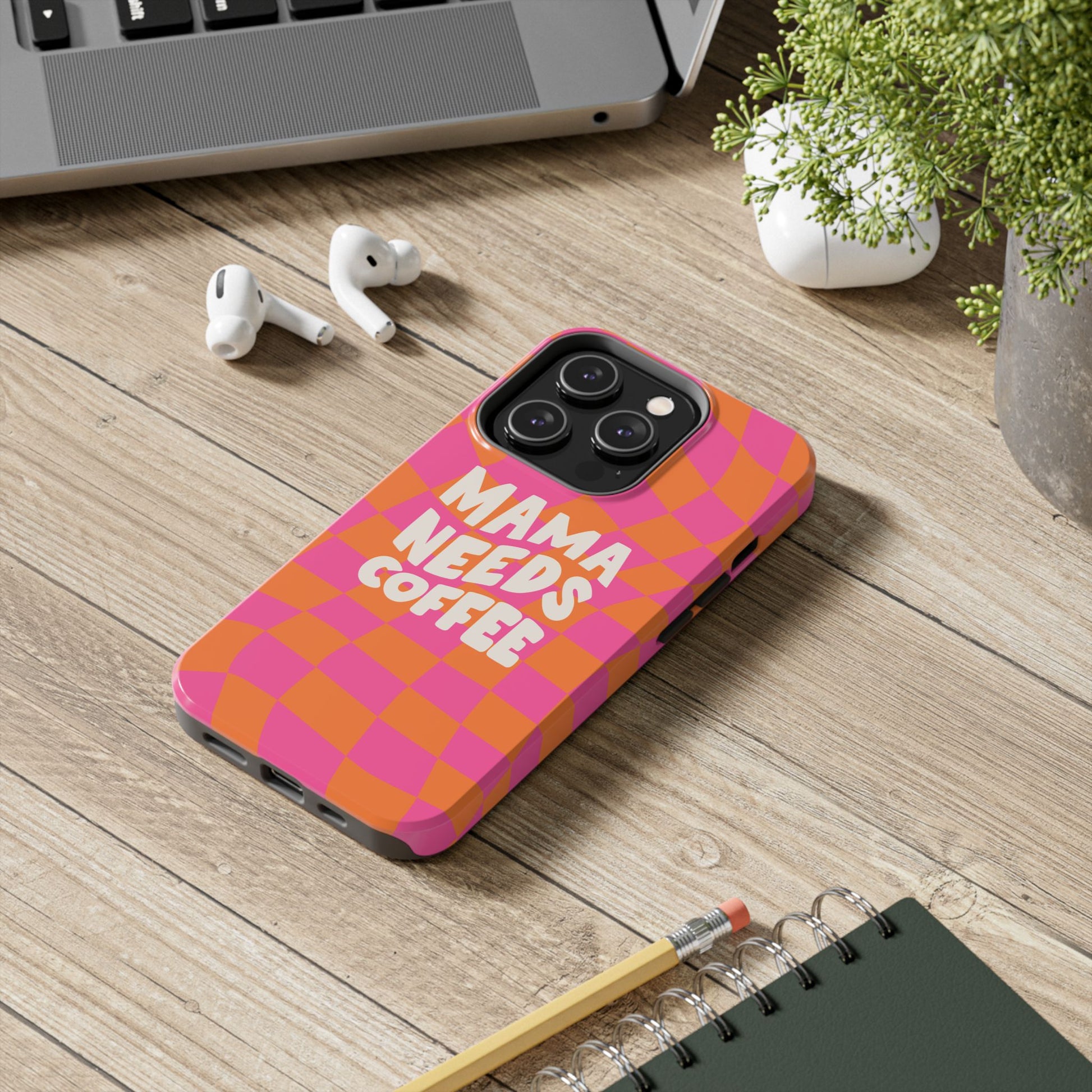 Mama Needs Coffee Funny Tough Phone Case - Paragon Prints