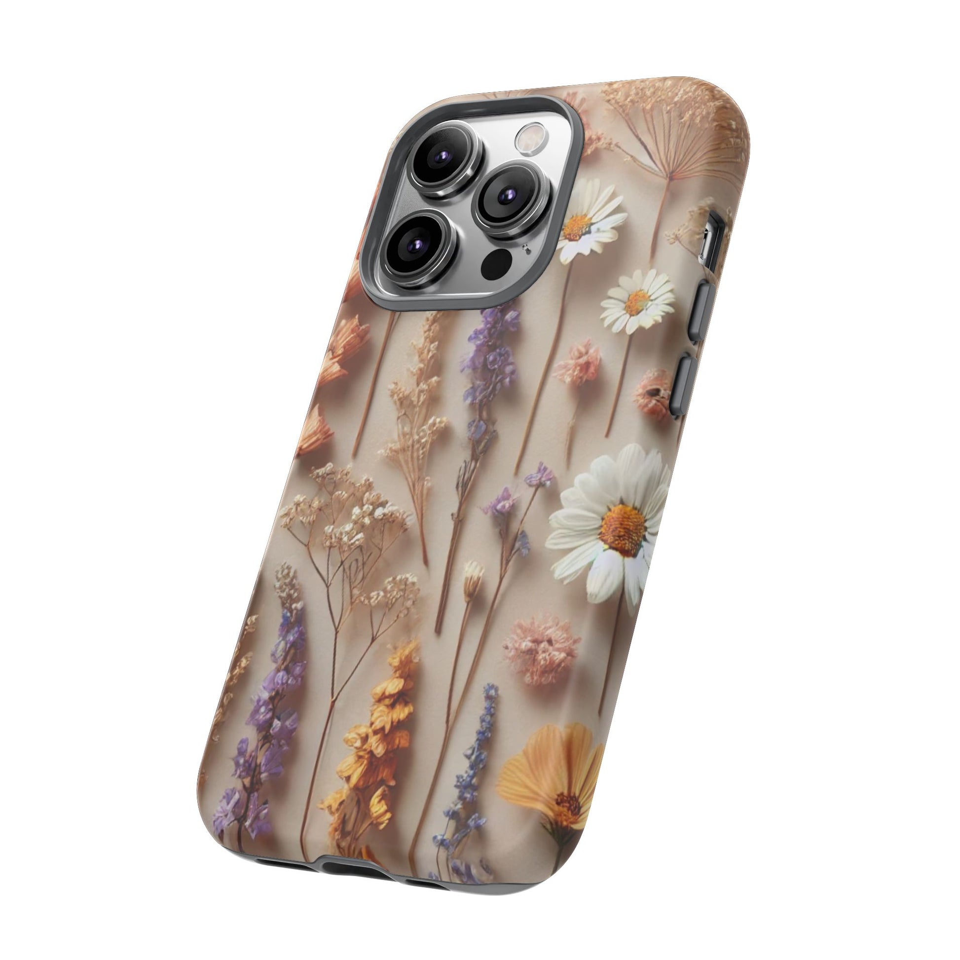 Aesthetic Pressed Flower Floral Design Phone Cover - Paragon Prints