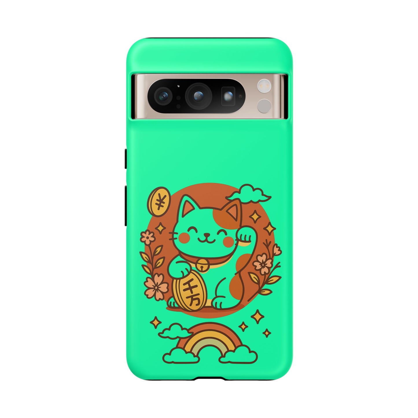 Japanese Kawaii Lucky Cat Protective Phone Case - Paragon Prints