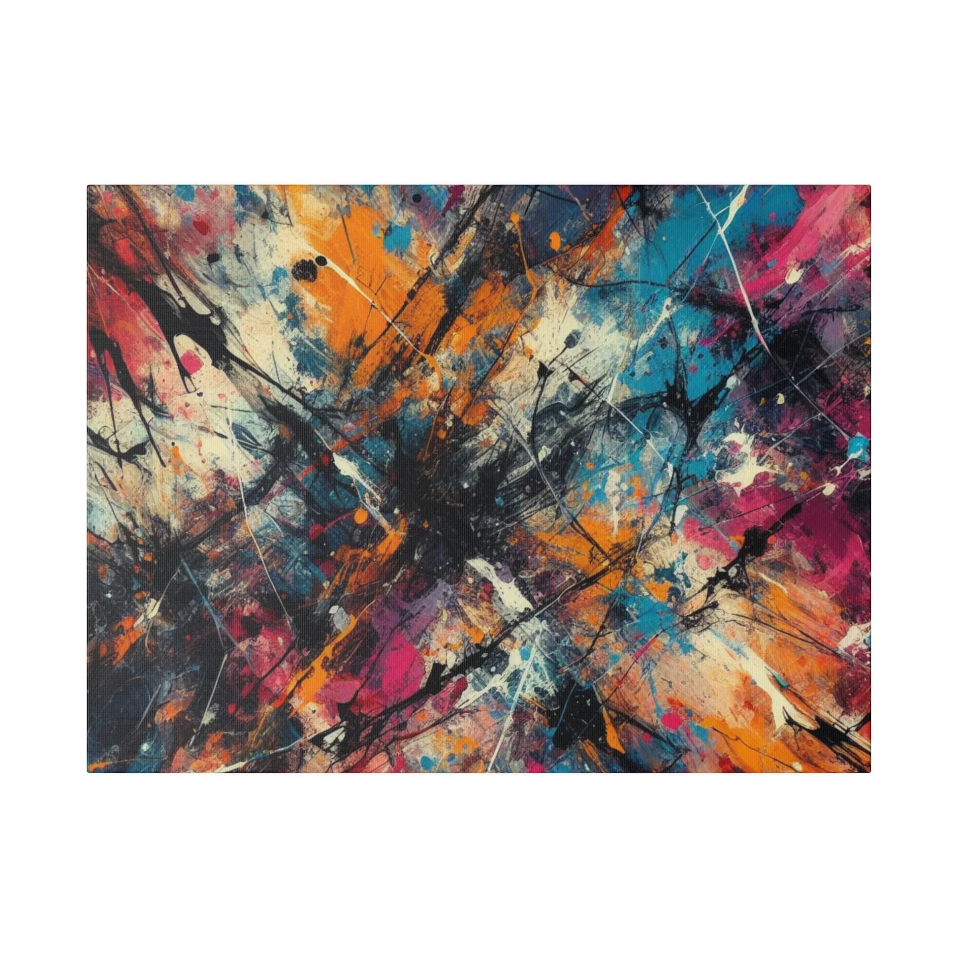 Electric Chaos Abstract Canvas Art Print - Paragon Prints