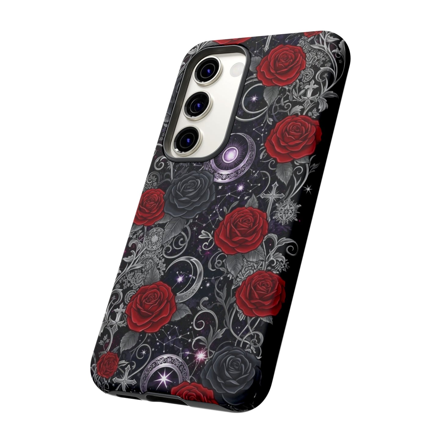 Dark Gothic Red Roses Matte Tough Phone Cases - Paragon Prints