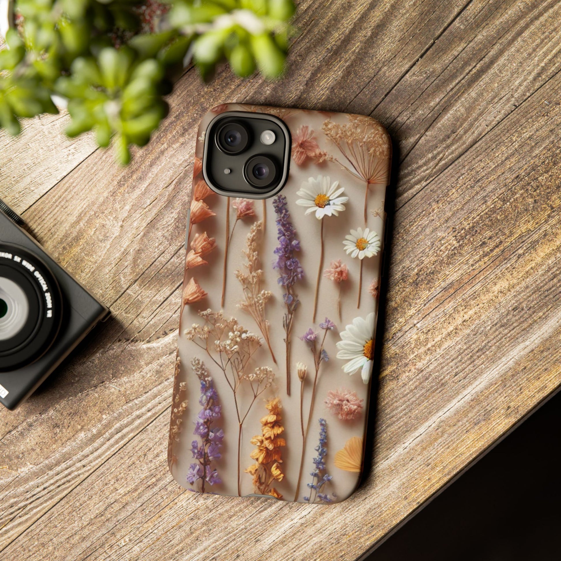 Aesthetic Pressed Flower Floral Design Phone Cover - Paragon Prints