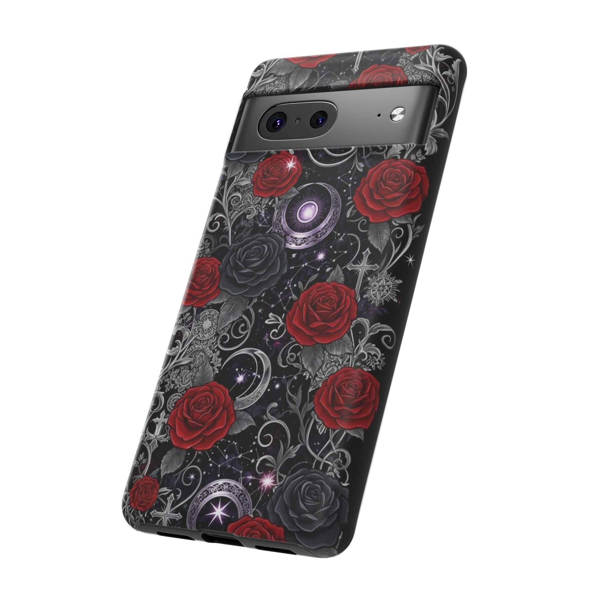 Dark Gothic Red Roses Matte Tough Phone Cases - Paragon Prints