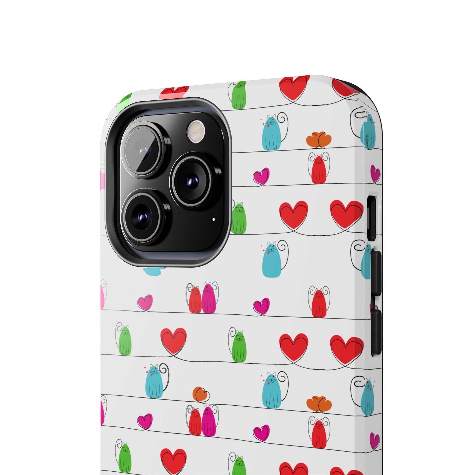 Cute Durable Whimsical Cat Print Phone Cover - Paragon Prints