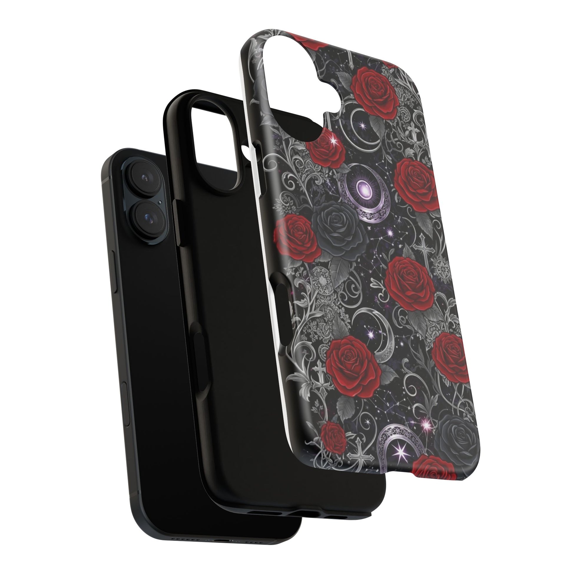 Dark Gothic Red Roses Matte Tough Phone Cases - Paragon Prints