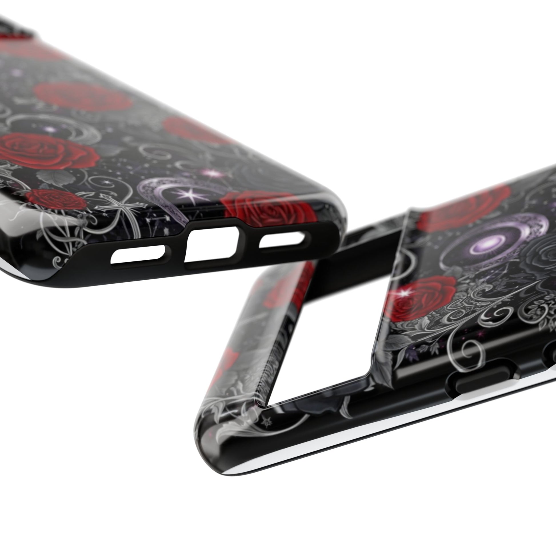 Dark Gothic Red Roses Matte Tough Phone Cases - Paragon Prints