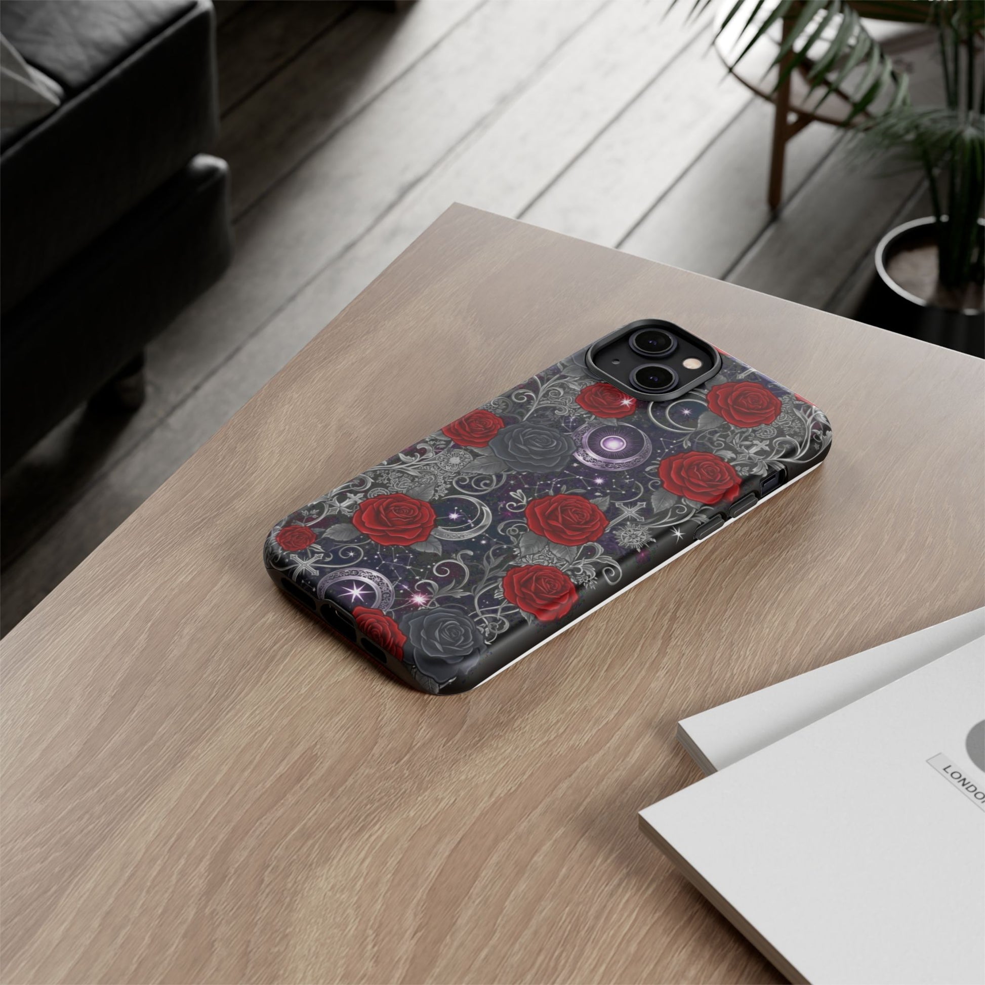 Dark Gothic Red Roses Matte Tough Phone Cases - Paragon Prints