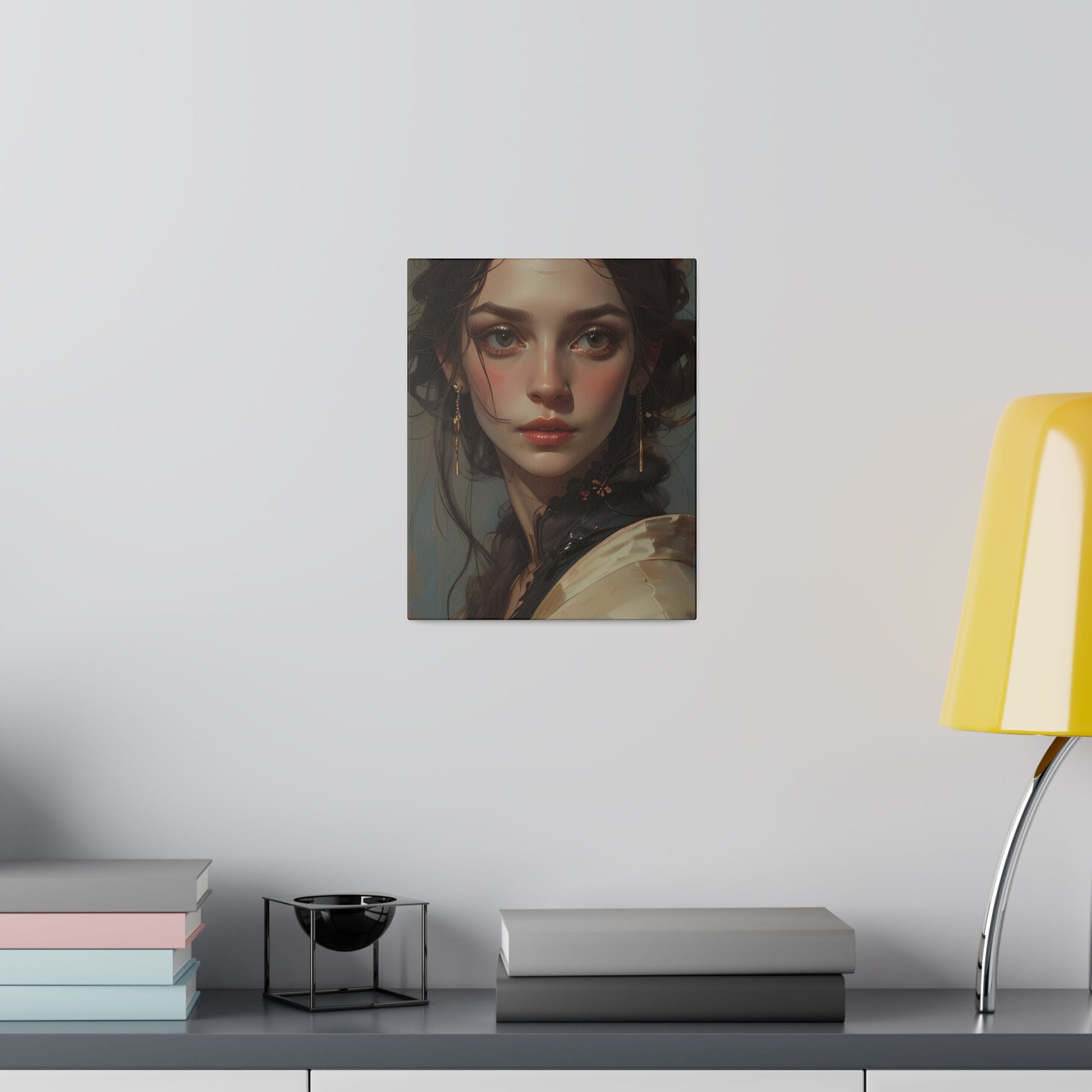 Classical Woman Portrait Canvas Print Art - Paragon Prints