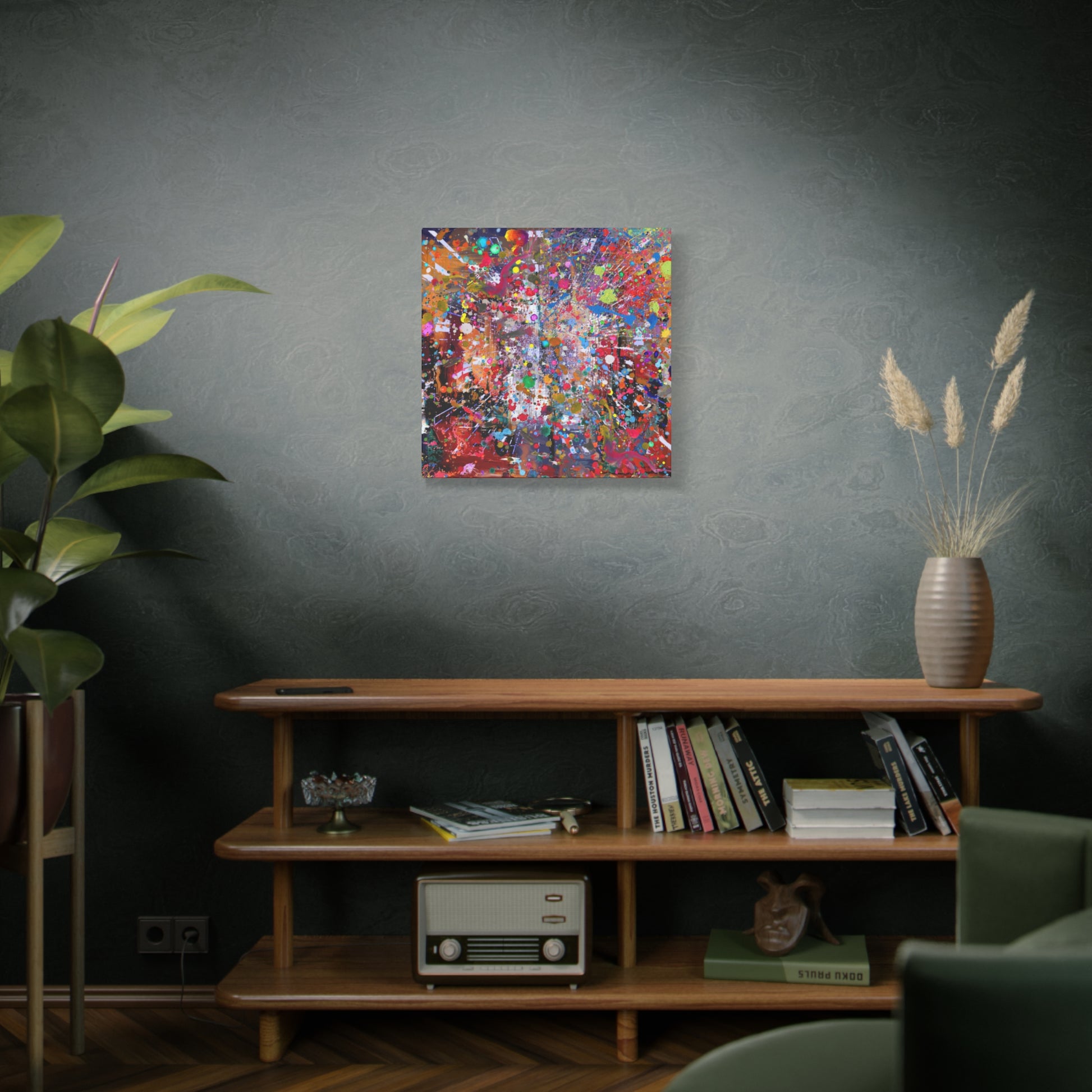 Neon Explosion Abstract Art Canvas Print - Paragon Prints