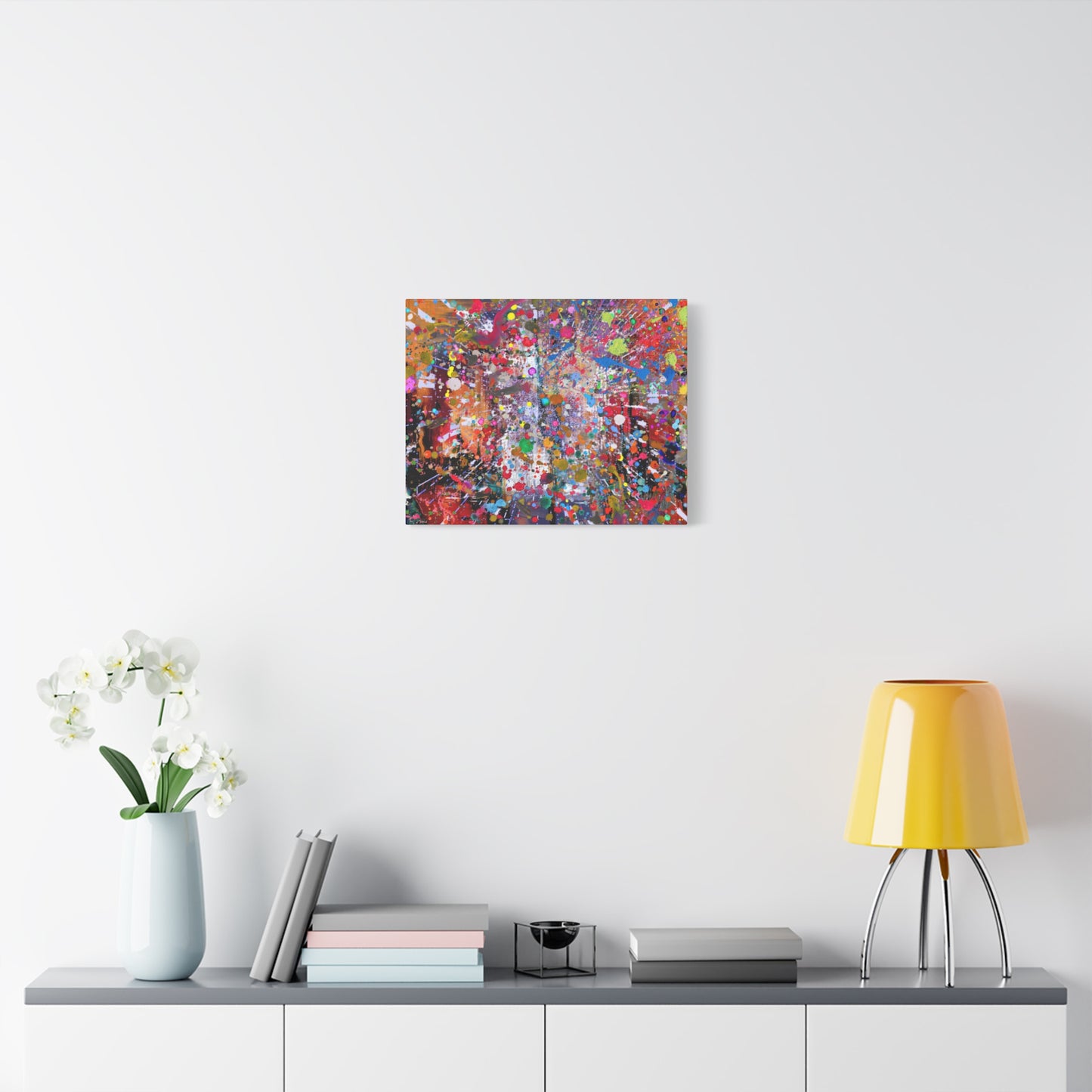 Neon Explosion Abstract Art Canvas Print - Paragon Prints