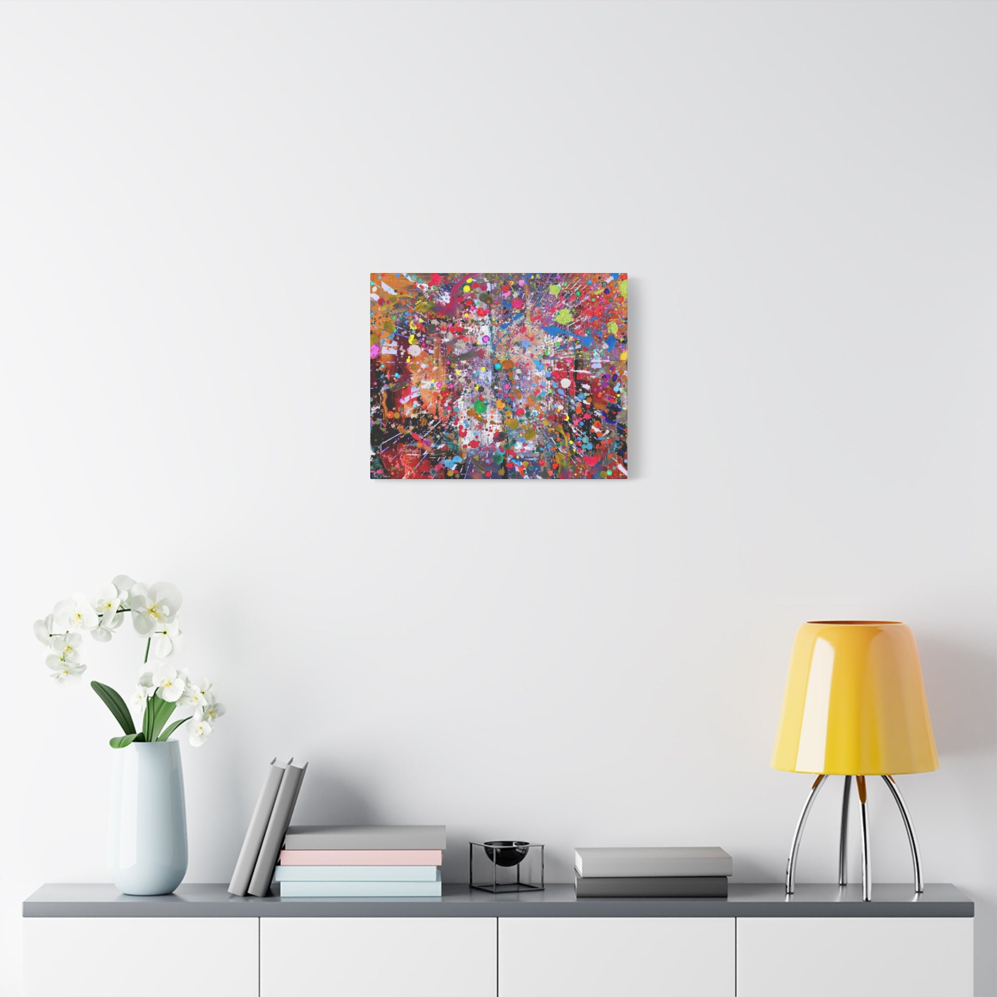 Neon Explosion Abstract Art Canvas Print - Paragon Prints