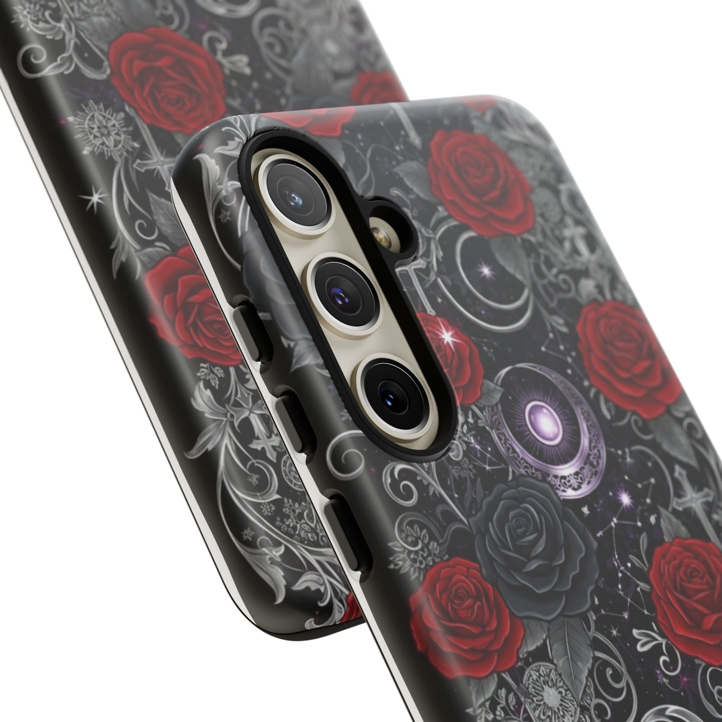 Dark Gothic Red Roses Matte Tough Phone Cases - Paragon Prints