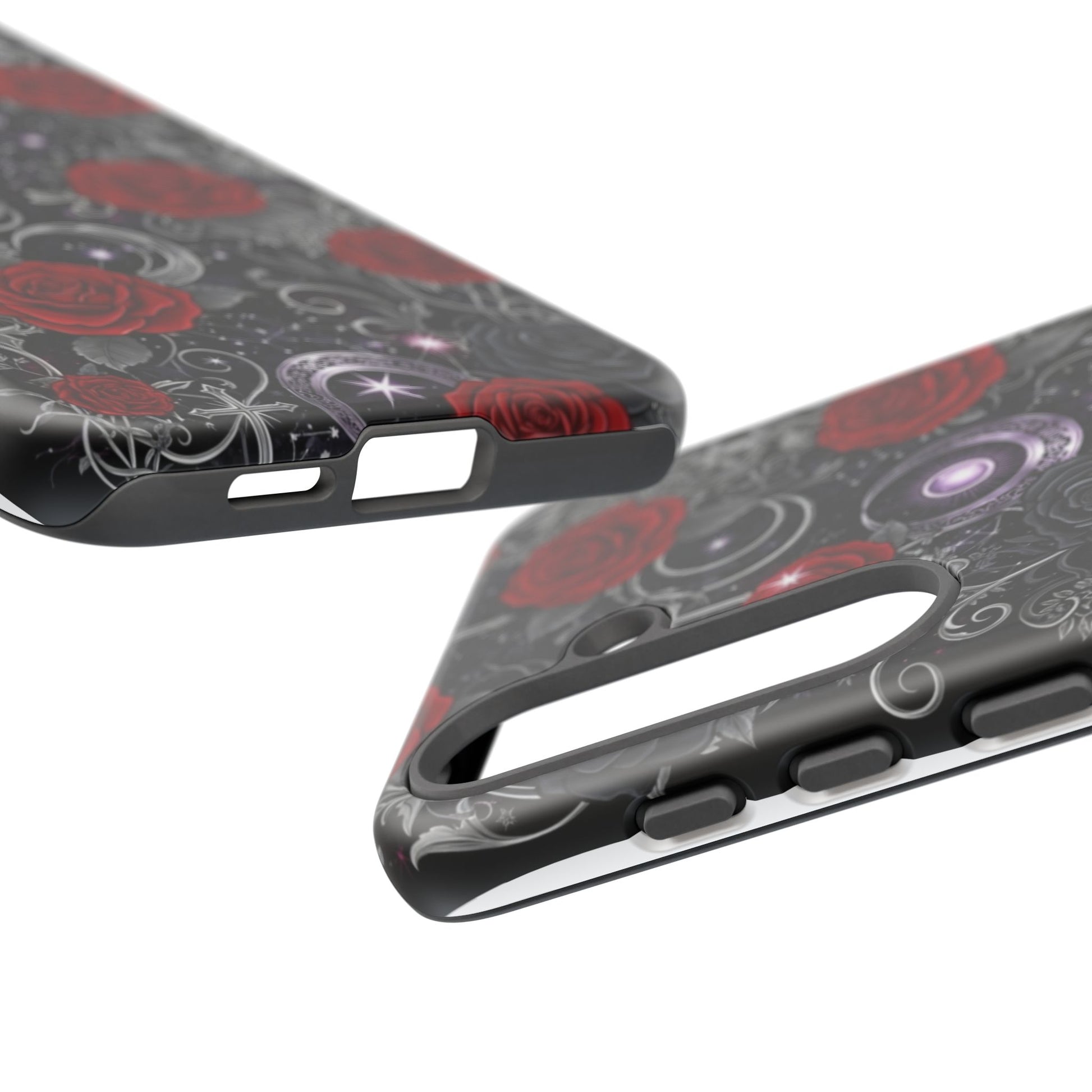 Dark Gothic Red Roses Matte Tough Phone Cases - Paragon Prints