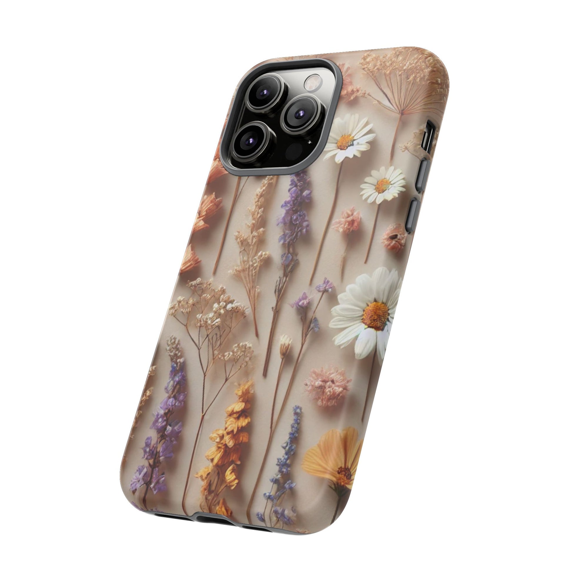 Aesthetic Pressed Flower Floral Design Phone Cover - Paragon Prints