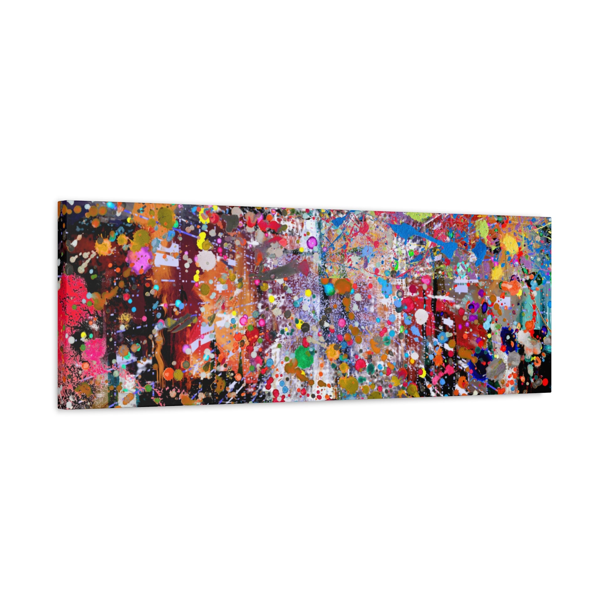 Neon Explosion Abstract Art Canvas Print - Paragon Prints