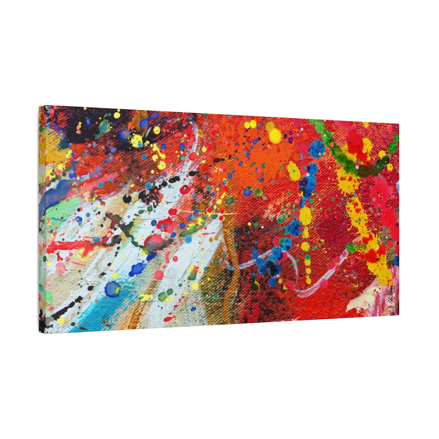 Spectrum In Motion Chaotic Abstract Art Canvas Print - Paragon Prints