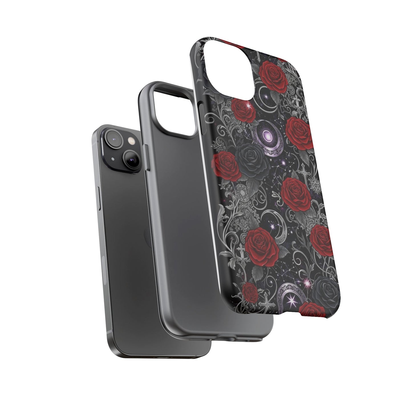 Dark Gothic Red Roses Matte Tough Phone Cases - Paragon Prints