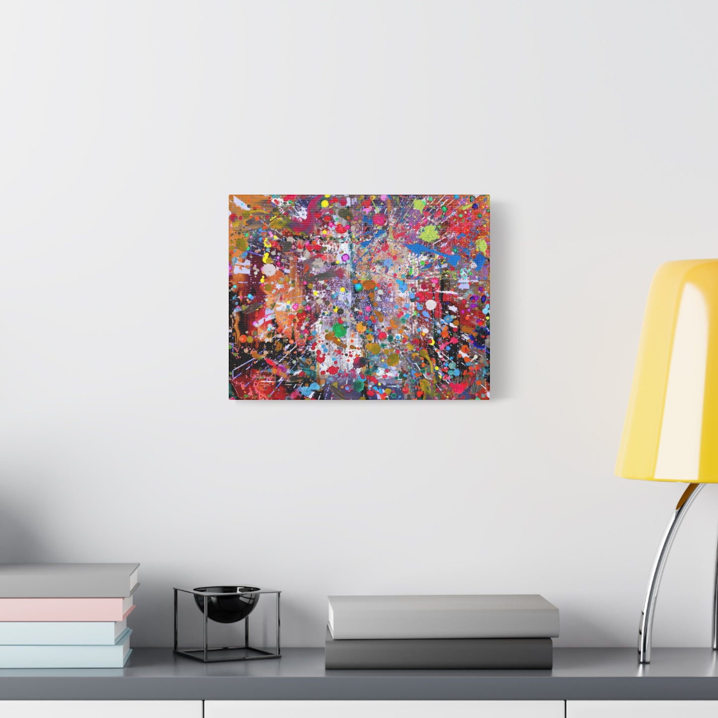 Neon Explosion Abstract Art Canvas Print - Paragon Prints