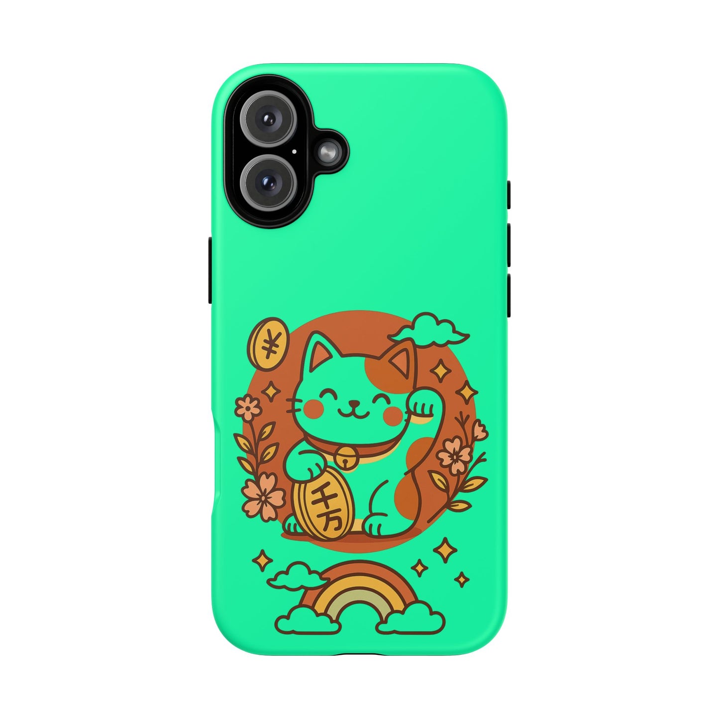 Japanese Kawaii Lucky Cat Protective Phone Case - Paragon Prints