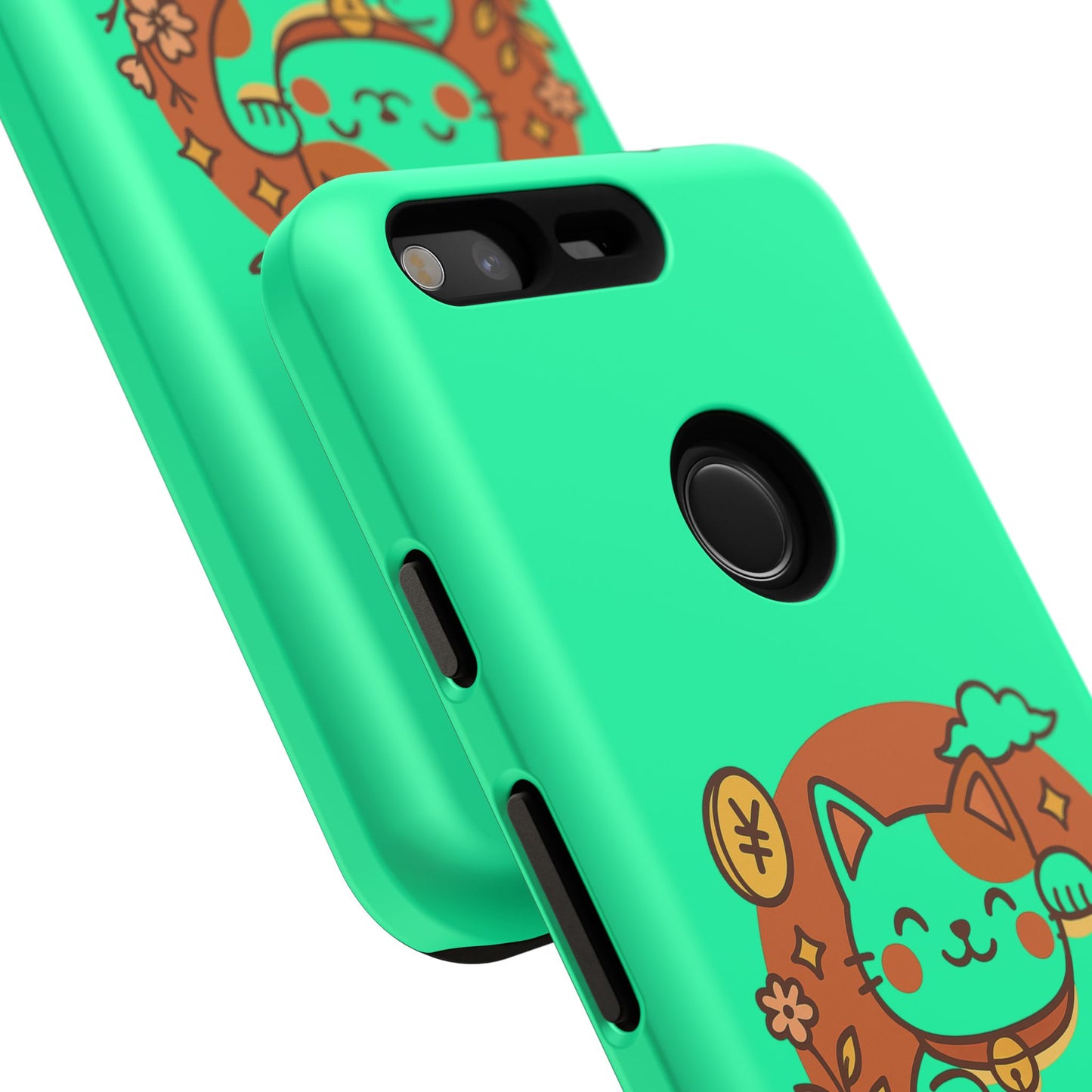 Japanese Kawaii Lucky Cat Protective Phone Case - Paragon Prints