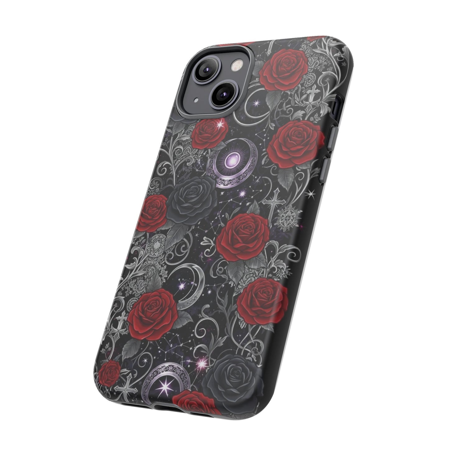 Dark Gothic Red Roses Matte Tough Phone Cases - Paragon Prints