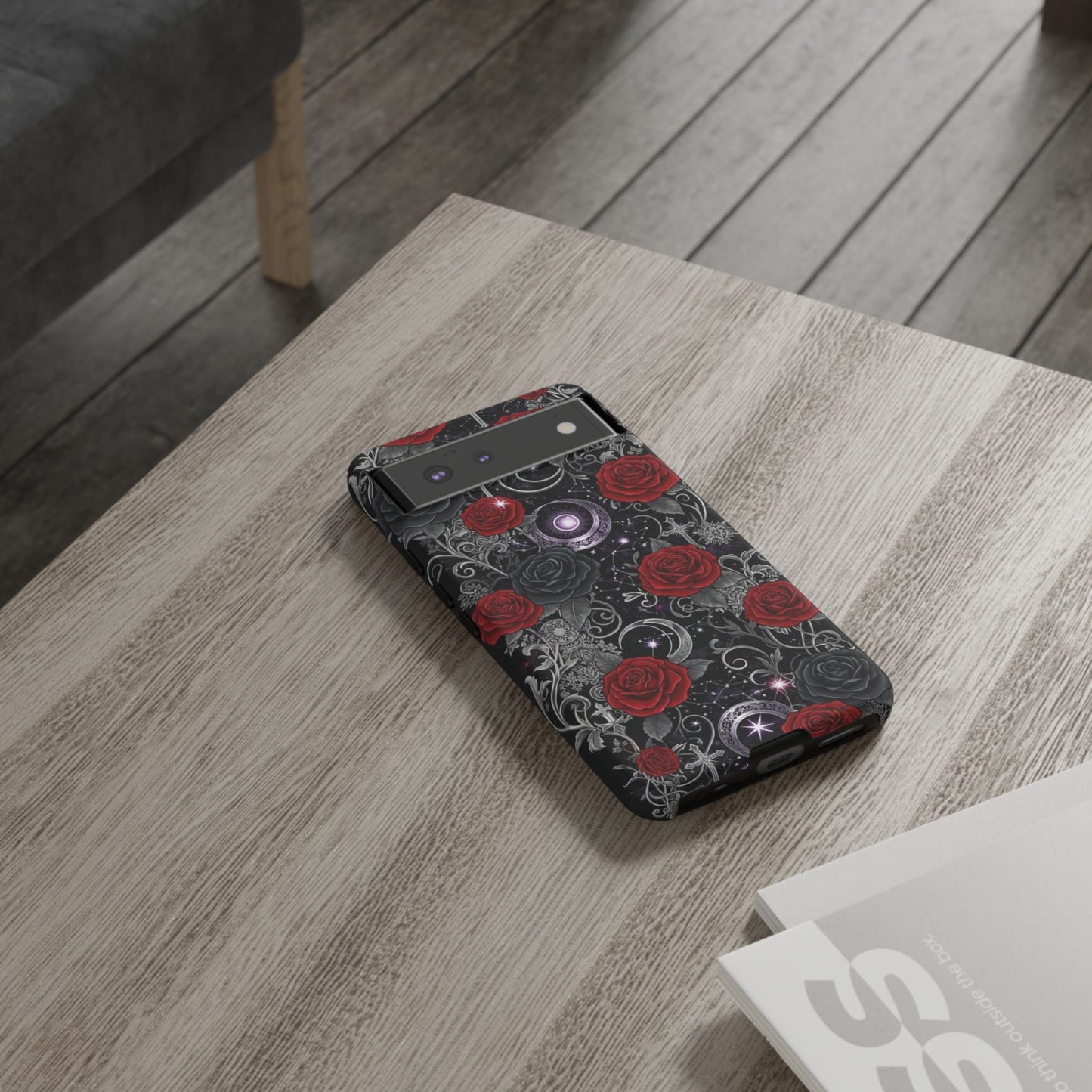 Dark Gothic Red Roses Matte Tough Phone Cases - Paragon Prints