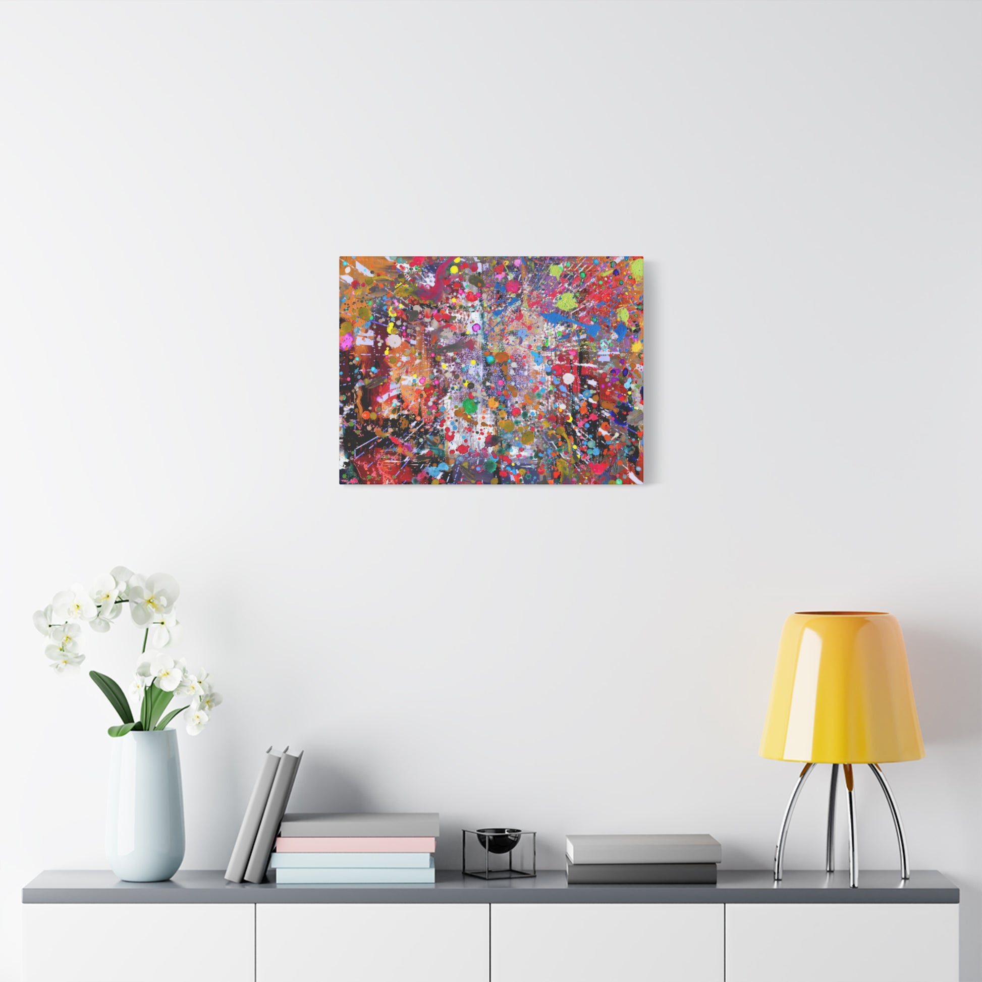 Neon Explosion Abstract Art Canvas Print - Paragon Prints