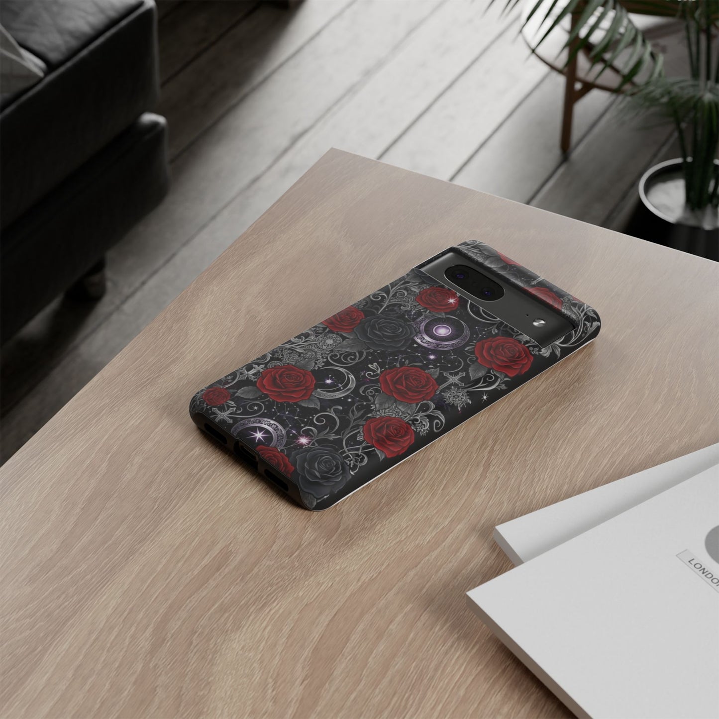 Dark Gothic Red Roses Matte Tough Phone Cases - Paragon Prints