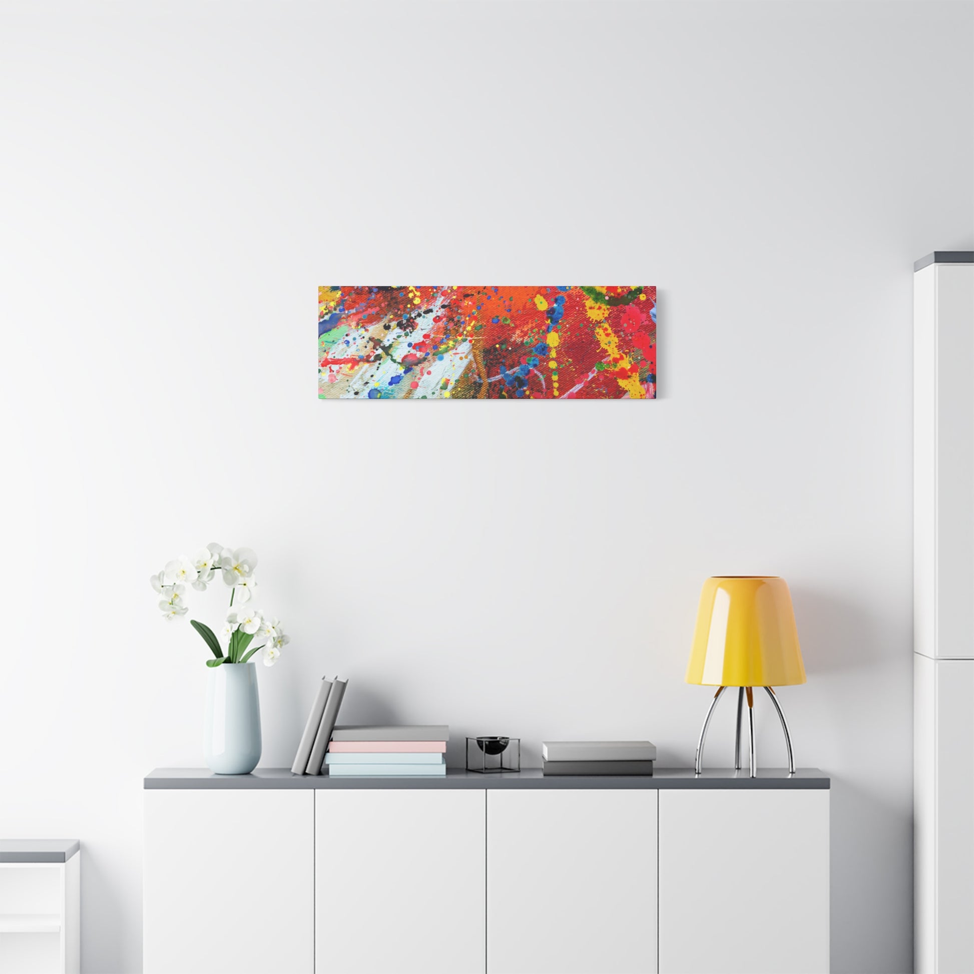 Spectrum In Motion Chaotic Abstract Art Canvas Print - Paragon Prints