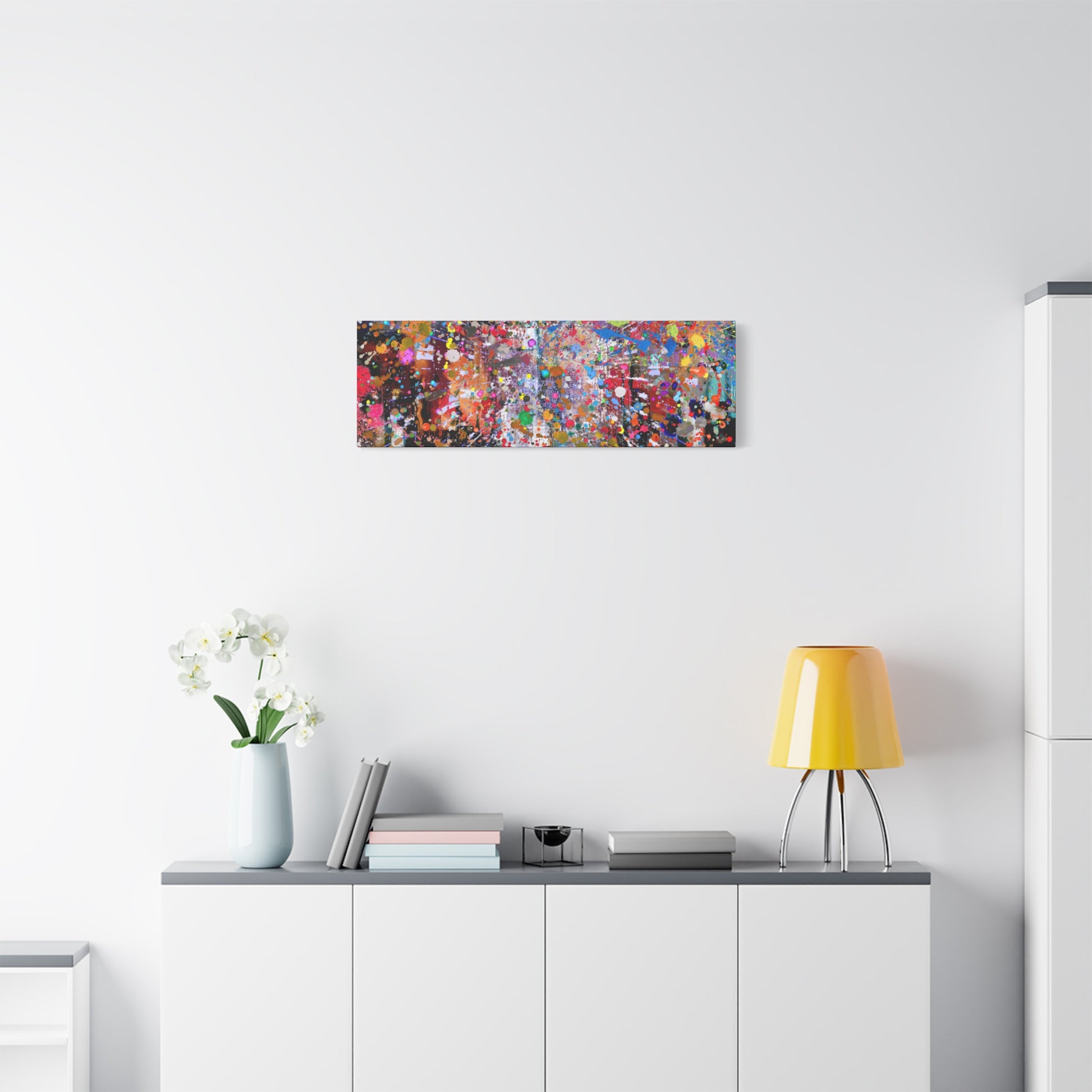 Neon Explosion Abstract Art Canvas Print - Paragon Prints