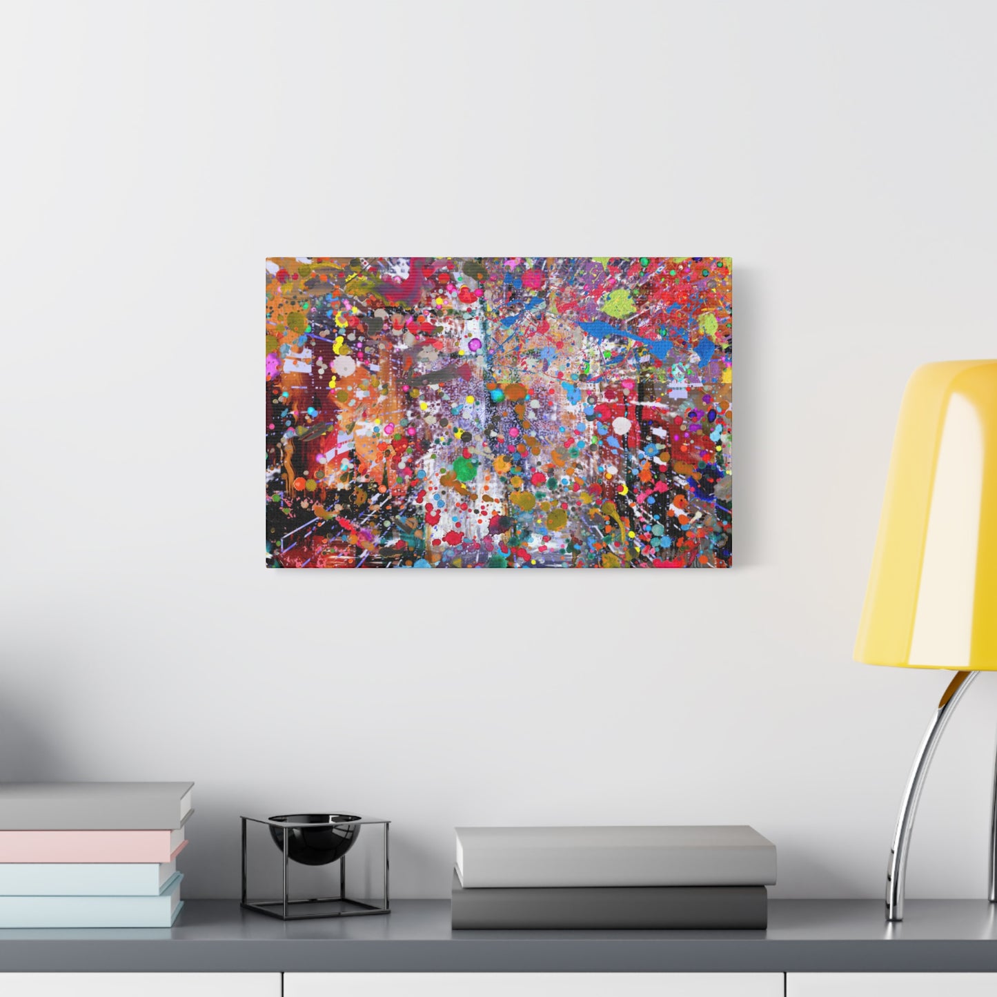Neon Explosion Abstract Art Canvas Print - Paragon Prints