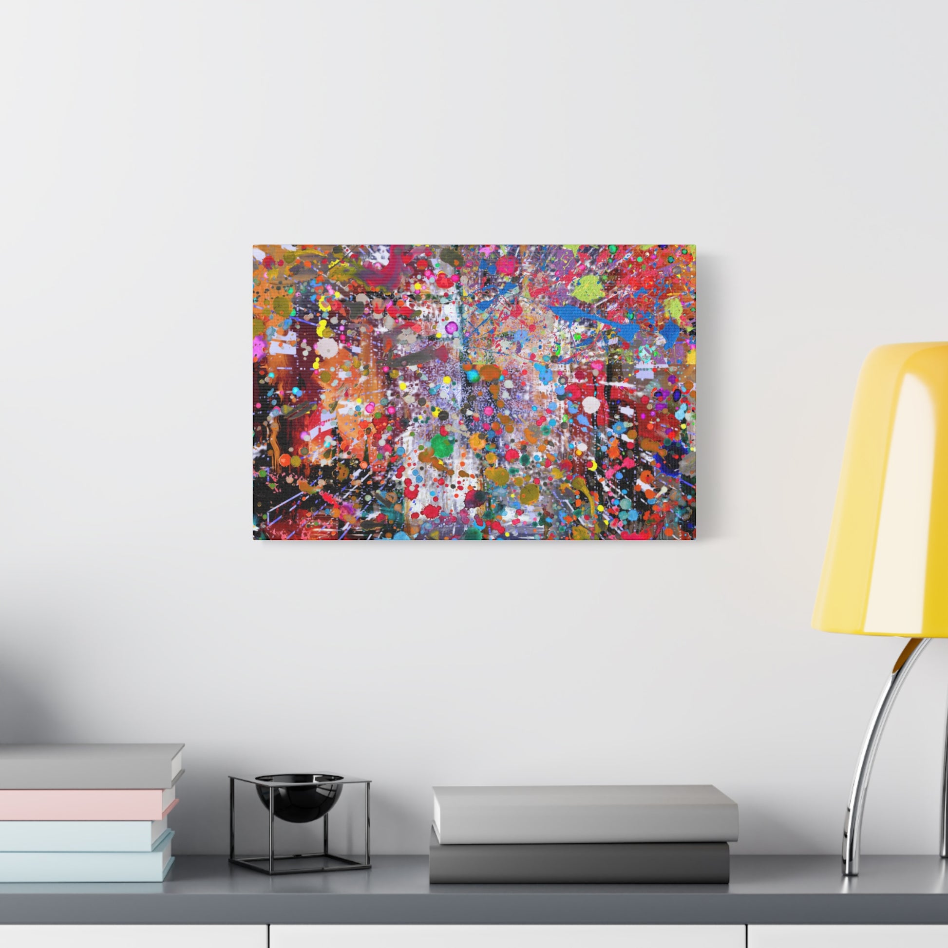 Neon Explosion Abstract Art Canvas Print - Paragon Prints