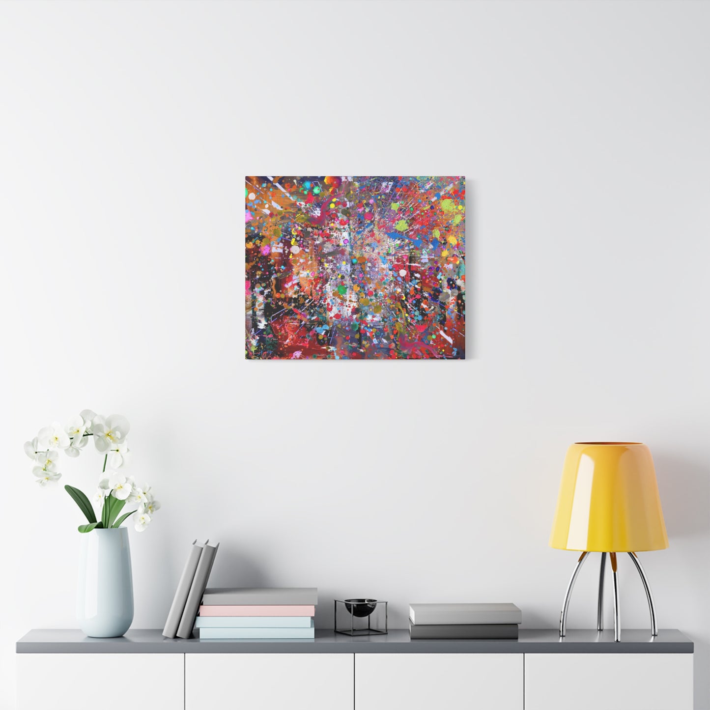 Neon Explosion Abstract Art Canvas Print - Paragon Prints